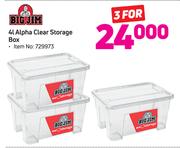 Big Jim 4Ltr Alpha Clear Storage-For 3