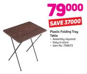 Plastic Folding Tray Table