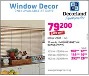 Decorland 25mm Alluminium Venetian Blinds FAWN-600WX1600Hmm