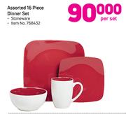 Assorted 16 Piece Dinner Set-Per Set
