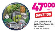 Garden Hose With Free Starter Kit MD2012WF-20m Each