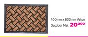 400mm x 600mm Value Outdoor Mat