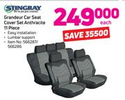 Stingray Grandeur Car Seat Cover Set Athracite-11 Piece Each