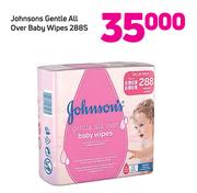 Johnson Gentle All Over Baby Wipes-288's