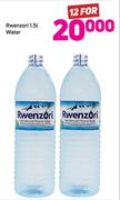 Rwenzori Water-12x1.5Ltr