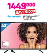 Panasonic 43” FHD Smart LED TV TH-43ES430