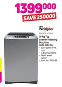 Whirlpool 16kg Top Loader Washing Machine WTL 1600 SL
