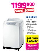 Samsung 13kg Top Loader Washing Machine White WA13F5S2UWWF