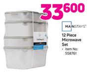 Mainstays 12-Piece Microwave Set