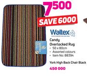 Waltex Candy Overlocked Rug 50x80cm