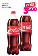 Coca Cola/Fanta Or Sprite-2x1.25Ltr