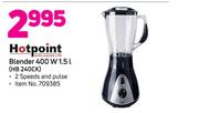 Hotpoint Blender 400W 1.5Ltr HB 240CK
