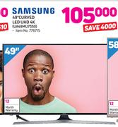 Samsung 49" Curved LED UHD 4K UA49MU7350