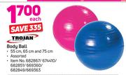 Trojan Body Ball 55, 65 or 75cm-Each