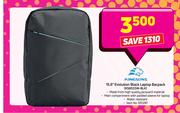 Kingsons 15.6" Evolution Black Laptop Bacpack KS8533W-BLK