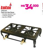 Totai 2 Burner Cast Iron Gas Stove