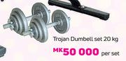 Trojan Dumbell Set 20kg-Per Set