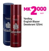 Yardley English Blazer Deodorant-125ml Each