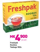 Freshpak Rooibos Teabags 160s-Per Pack