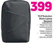 15.6" Evolution Black Laptop Backpack KS8533W-BLK
