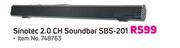 Sinotec 2.0 CH Soundbar SBS-201