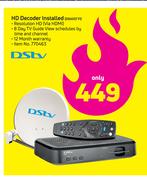 DSTV HD Decoder Installed DS14137 FI