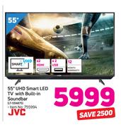 JVC 55" UHD Smart LED TV With Built In Soundbar LT55N875