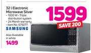 Samsung 32Ltr Electronic Microwave Silver