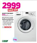 Bosch 6Kg Front Loader Washing Machine