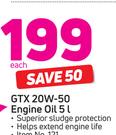 Castrol GTX 20W-50 Engine Oil-5Ltr Each