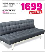 Benson Sleeper Couch H88 x W180 x D77cm