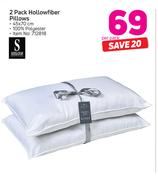 Sheraton 2 Pack Hollowfiber Pillows-45 x 70cm Per Pack