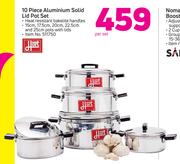 Hart 10 Piece Aluminium Solid Lid Pot Set-Per Set