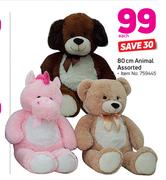 Animal 80cm Assorted-Each