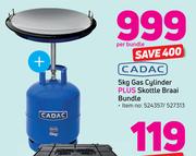 Cadac 5Kg Gas Cylinder Plus Skottle Braai Bundle-Per Bundle
