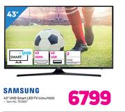 Samsung 43” UHD LED TV 43MU7000