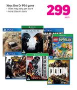 Xbox One Or PS4 Game-Each