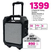 S Digitl BT Trolley Speaker BASS CRUZER J