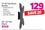 17”-32” Flat Mount Bracket
