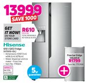 Hisense 610Ltr SXS Fridge H700SI-IDL