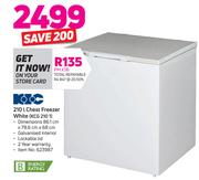 2KIC 210Ltr Chest Freezer White KCG 210 1