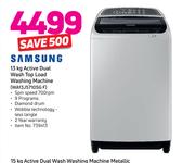 Samsung 15KG Active Dual Wash Washing Machine Metallic