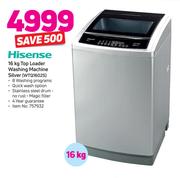 Hisense 16kg Top Loader Washing Machine Silver WTQ1602S