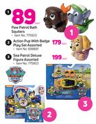 Paw Patrol Bath Squiters-Each
