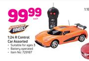 Adventures Wheels 1:24 R Control Car Assorted-Each