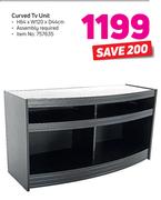 Curved TV Unit H64 x W120 x D44cm