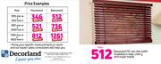 Decorland Basswood 50mm Slat Width 590mm W x 600mm H