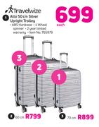 Travel Wize Alto 70cm Silver Upright Trolley-Each