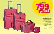 Main Stays 4 Piece Red Travel Set