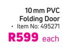 Mainstays 10mm PVC Folding Door